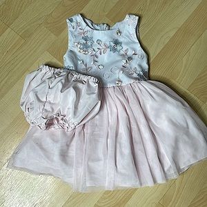 Pippa & Julie Dress with Embroidered Bodice and Full Skirt